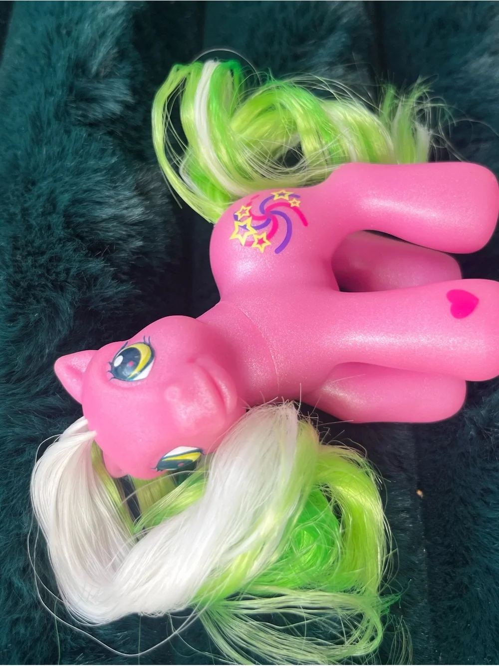 Sparkleberry Swirl MLP G3 baby (customized Glow In The Dark Hair)